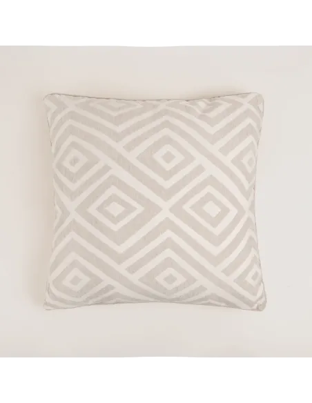 Almofada jacquard chenilla Feria cinza almofadas