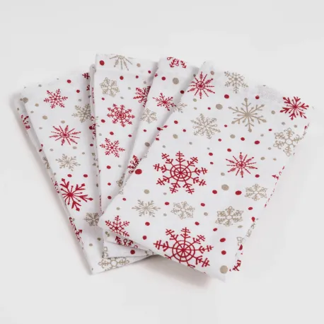 Conjunto 4 guardanapos Winter toalhas-de-mesa