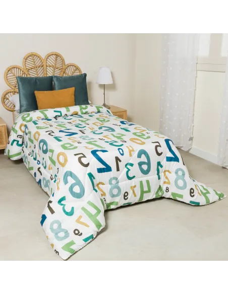 Edredão estampado Numbers edredoes-estampados