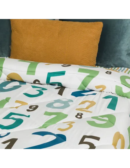 Edredão estampado Numbers edredoes-estampados