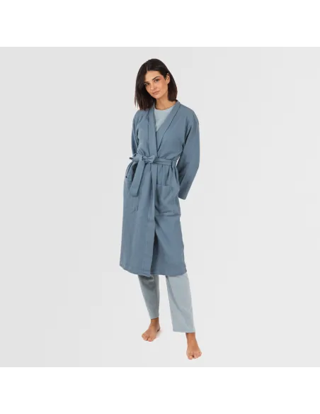 Roupão gofre roupa-para-estar-por-casa