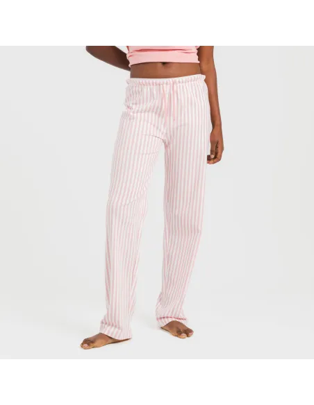 Pijama comprido algodão mulher manga fluída Raya Kodac marsala pijamas-compridos-de-mulher