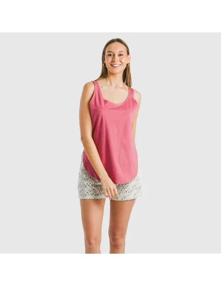 Pijama curto algodão Colin marsala pijamas-curtos-mulher