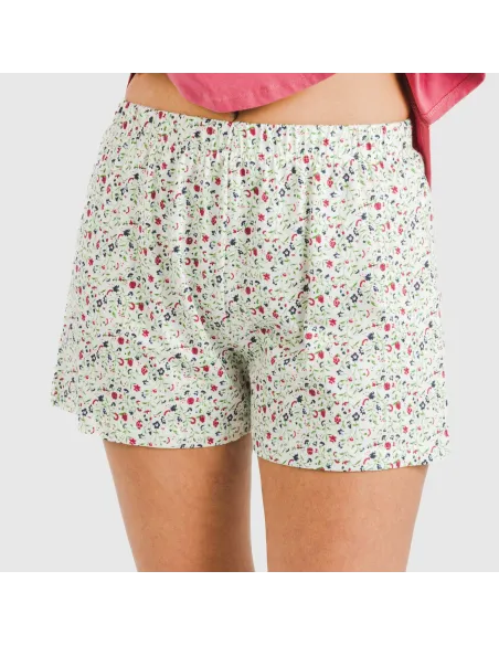 Pijama curto algodão Colin marsala pijamas-curtos-mulher