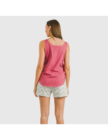 Pijama curto algodão Colin marsala pijamas-curtos-mulher