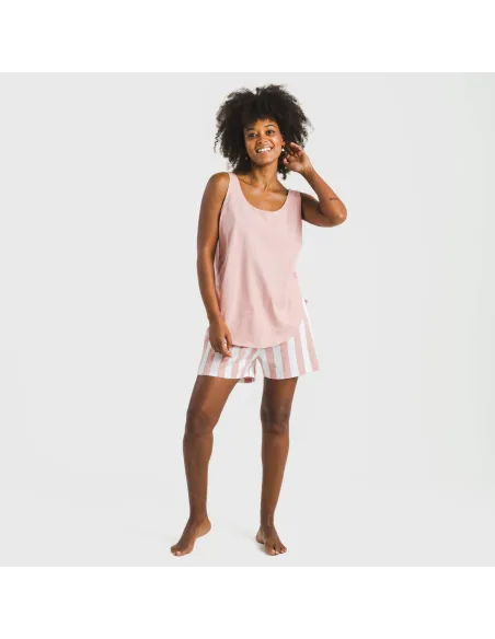 Pijama curto algodão Raya Elvis rosa pijamas-curtos-mulher