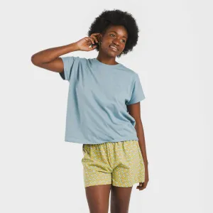 Pijama curto manga fluída...