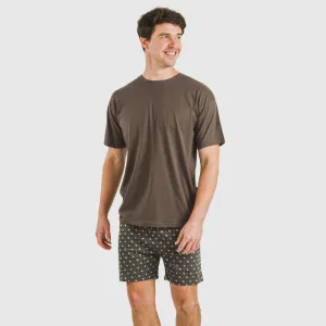 Pijama curto algodão homem...