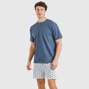 Pijama curto algodão homem...