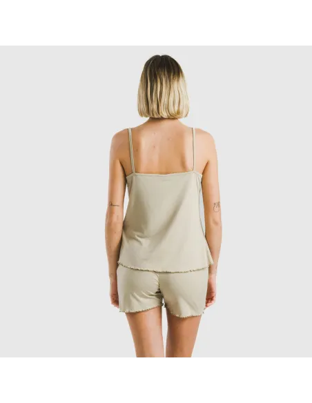 Pijama alças mulher soft liso pijama-tirantes-mujer-punto-suave