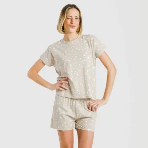 Pijama curto manga fluída...