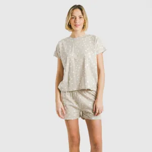 Pijama curto manga fluída... 2