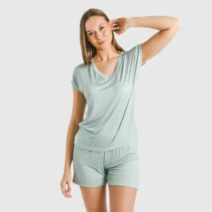 Pijama curto manga fluída...