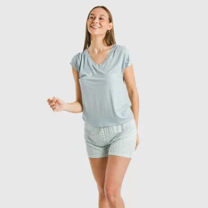 Pijama curto manga fluída... 2