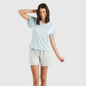 Pijama curto mulher manga... 2