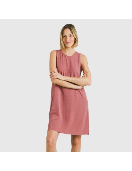 Vestido curto alças bambula liso roupa-para-estar-por-casa