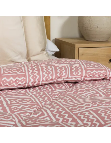 Edredão estampado Vinuesa malva edredoes-estampados
