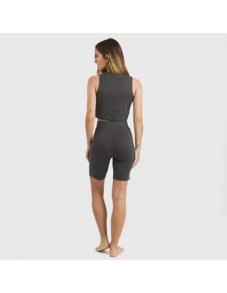 Top alças algodão desportivo liso roupa-para-estar-por-casa