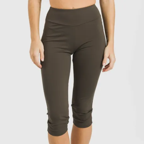 Legging midi desportivo técnico liso roupa-para-estar-por-casa