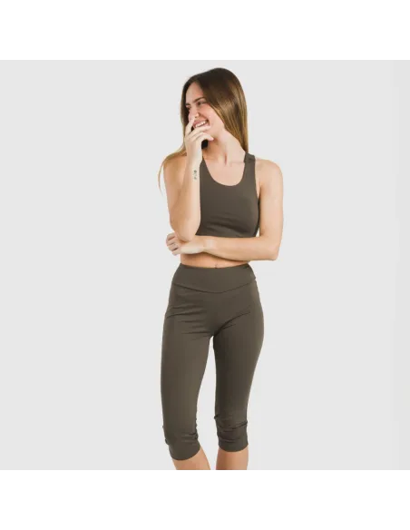 Legging midi desportivo técnico liso roupa-para-estar-por-casa