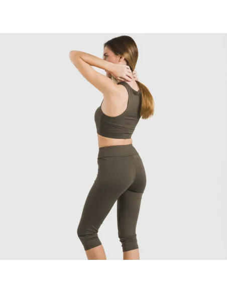 Legging midi desportivo técnico liso roupa-para-estar-por-casa