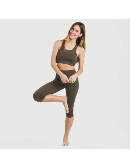 Legging midi desportivo técnico liso roupa-para-estar-por-casa