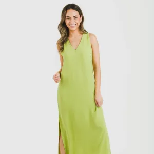 Vestido comprido alças...