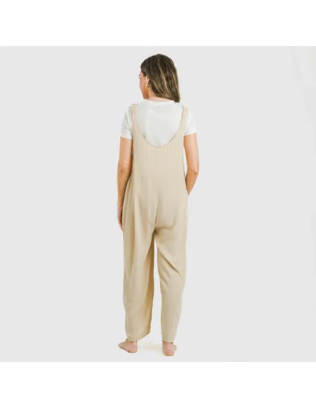 Macacão comprido mulher viscosa bambula liso roupa-para-estar-por-casa