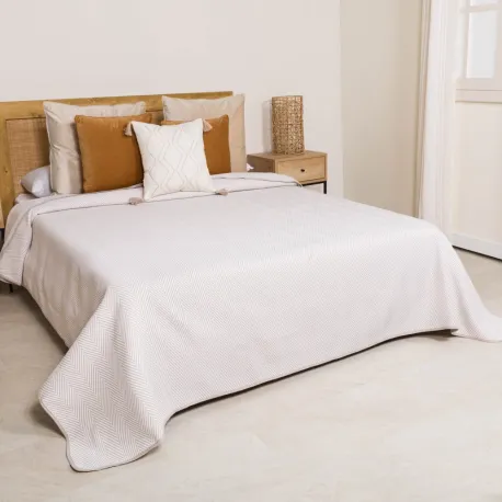 Colcha duplo tecido jacquard Delta topo colchas-jacquard