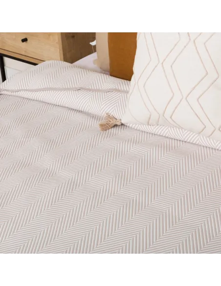 Colcha duplo tecido jacquard Delta topo colchas-jacquard
