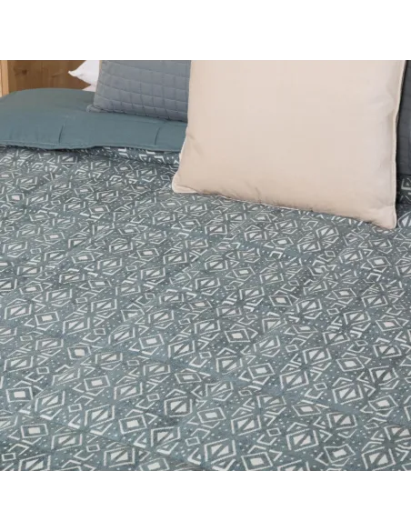 Colcha jacquard chenilla Tiberio verde francês - 120gr colchas-jacquard
