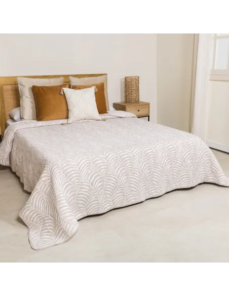 Colcha duplo tecido jacquard Liri topo colchas-jacquard
