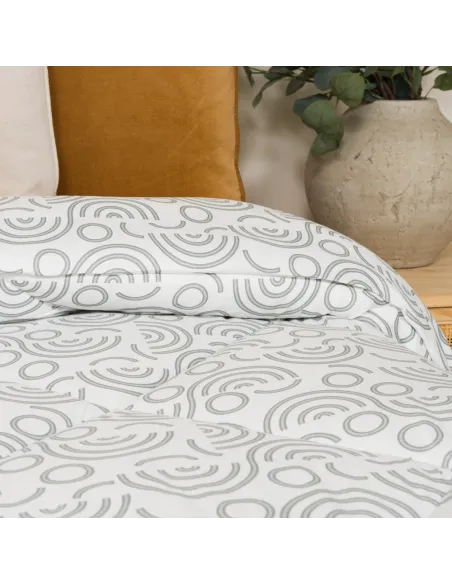 Edredão estampado Rubeus cinza edredoes-estampados