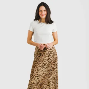 Saia midi viscosa bambula Leo 2