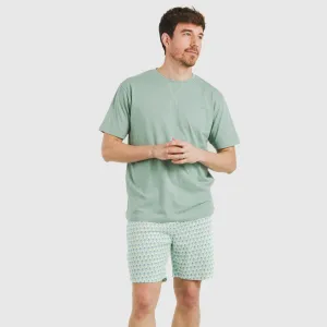 Pijama curto algodão homem...