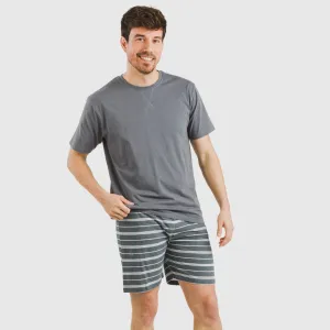 Pijama curto algodão homem...