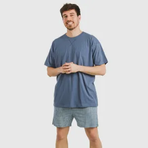 Pijama curto algodão homem...