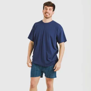 Pijama curto algodão homem...
