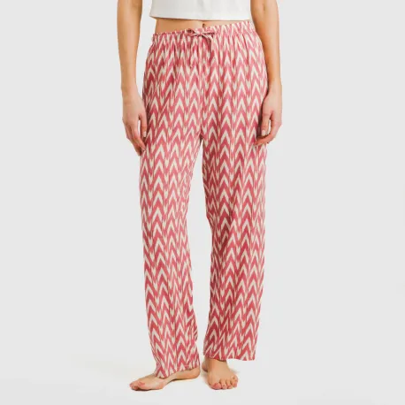 Calças viscosa Alfa marsala pantalones-comodos-mujer
