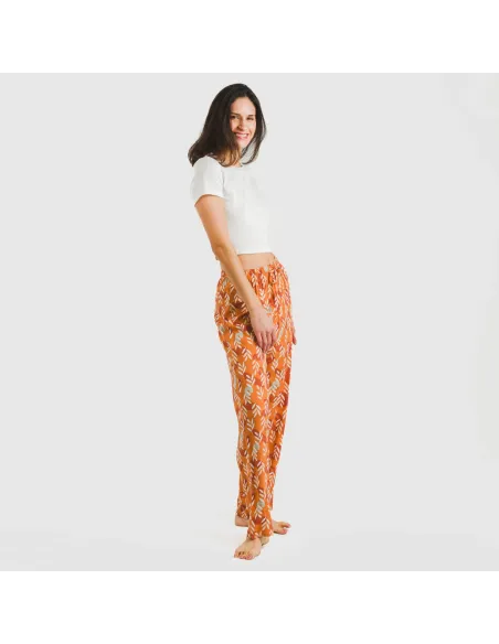 Calças viscosa Lumi caldera pantalones-comodos-mujer