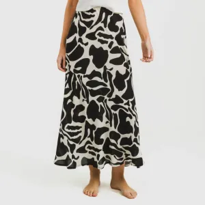 Saia midi viscosa bambula...