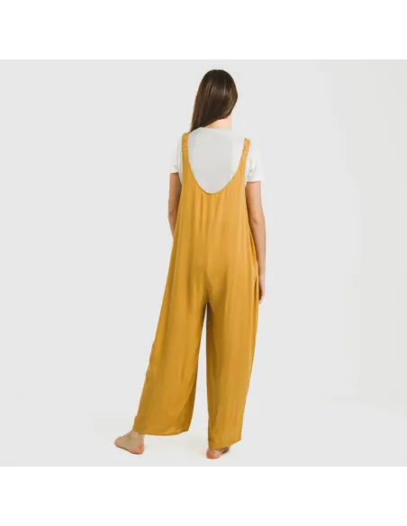 Macacão comprido mulher viscosa bambula liso roupa-para-estar-por-casa
