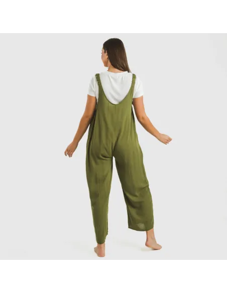 Macacão comprido mulher viscosa bambula liso roupa-para-estar-por-casa