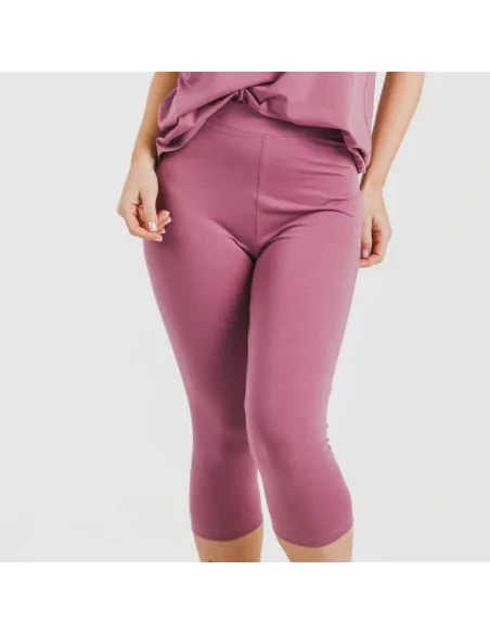 Legging midi algodão desportivo liso roupa-para-estar-por-casa