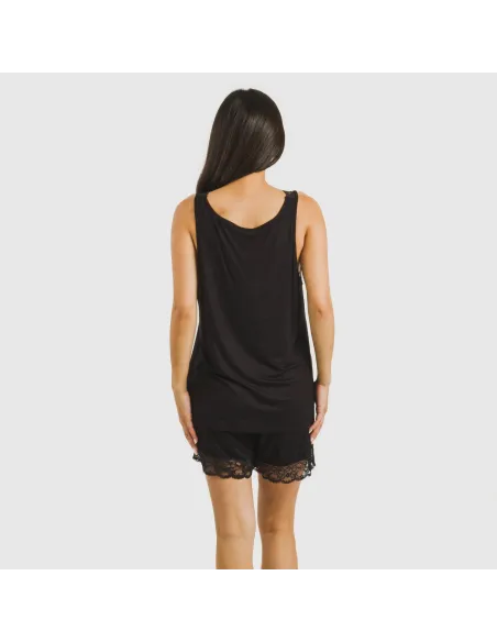 Pijama alças renda Rayón roupa-para-estar-por-casa