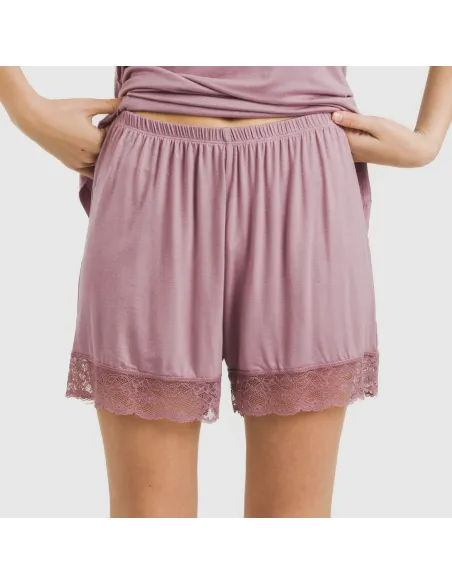 Pijama alças renda Rayón roupa-para-estar-por-casa