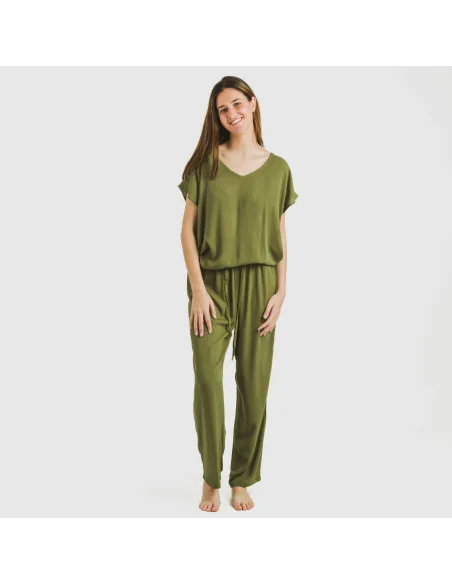Calças viscosa bambula liso roupa-para-estar-por-casa