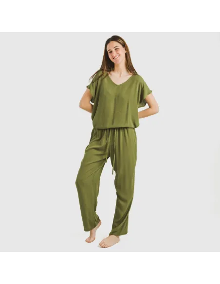 Calças viscosa bambula liso roupa-para-estar-por-casa