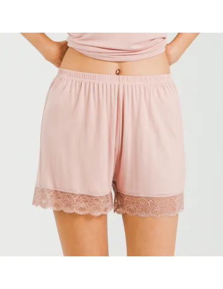 Pijama alças renda Rayón roupa-para-estar-por-casa