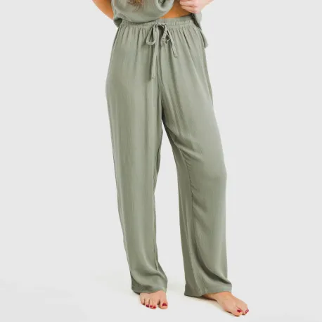 Calças viscosa bambula liso roupa-para-estar-por-casa